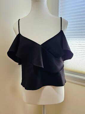 💯 JayGodfrey Ruffle Sleeveless Cropped Top 💯